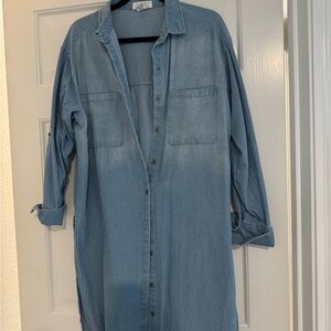 L.I.F.E. Light Blue Denim jacket/Shirt Dress